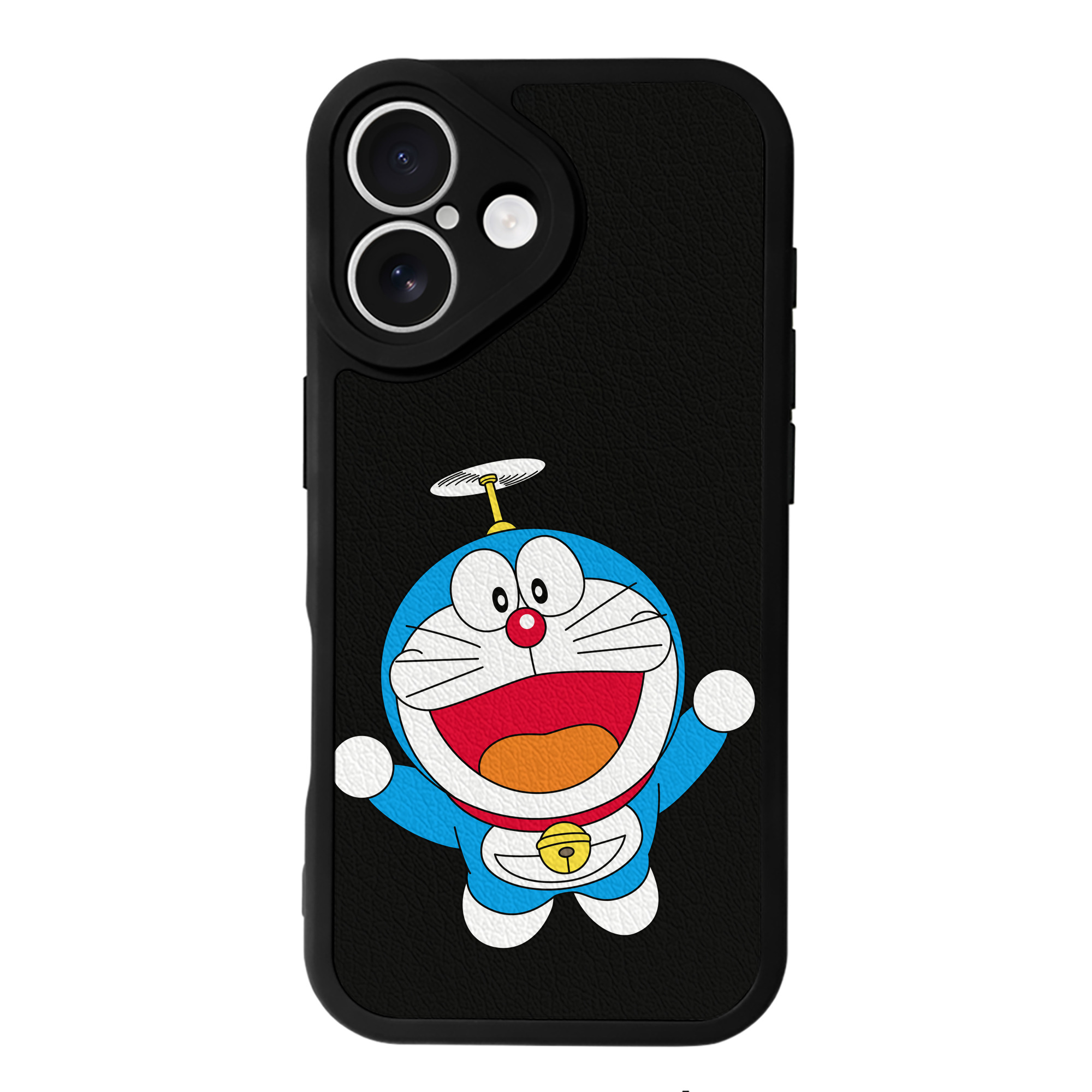 （画像用） ドラえもん Doraemon 【iPhone 16シリーズ対応】シリコンスマホケース（レザー調） 材質：シリコン